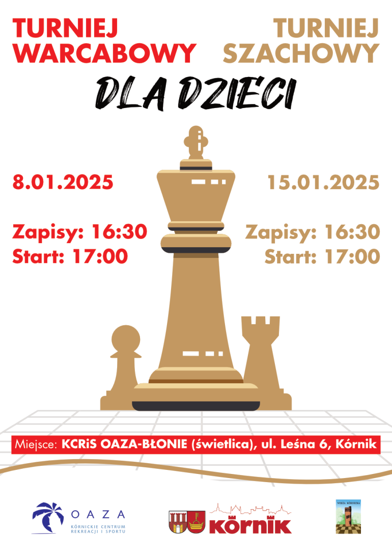 plakat turniej warcabowy
