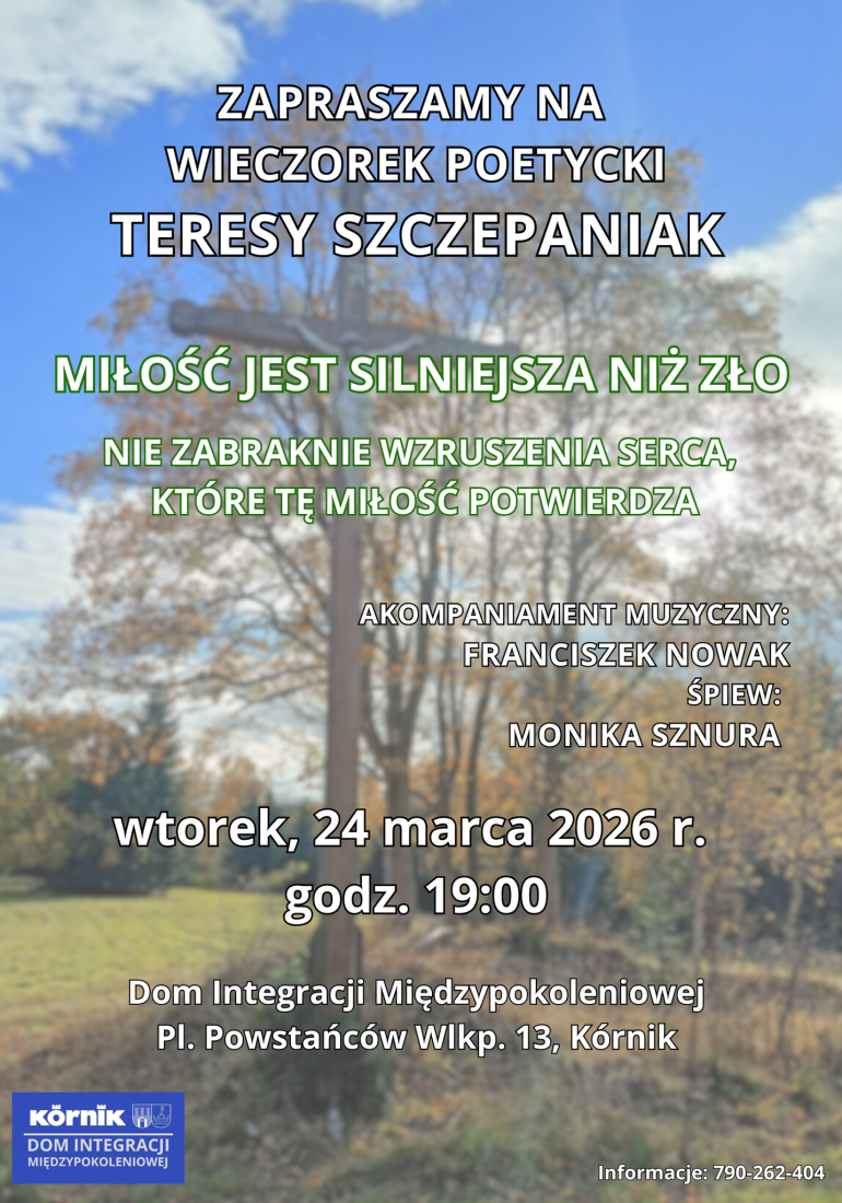 Plakat reklamujący wydarzenie.