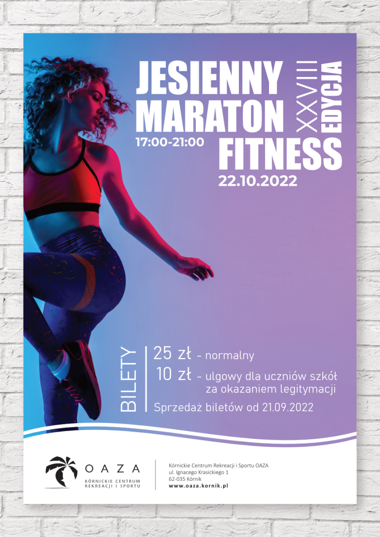 Jesienny Maraton Fitness 22 października 2022, start godz. 17:00